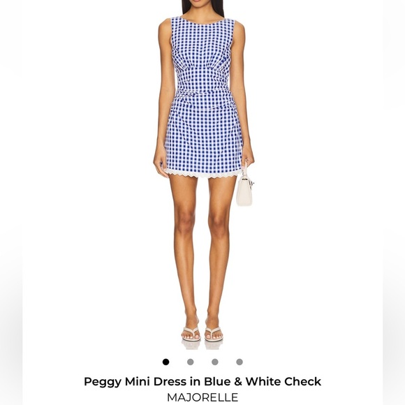 MAJORELLE Dresses & Skirts - Peggy Mini Dress in Blue & White Check
MAJORELLE
XXS NWT
